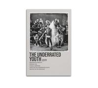 IIWERUW The Underrated Youth By YUNGBLUD Poster Wall Art Canvas Aesthetic Cover Poster Vintage Music And Movies Decorative Painting for Living Room Bed Room 08x12inch(20x30cm) Unframe-style