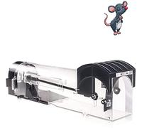 IIWEY Humane Mouse Trap, 32 cm Enlarged Smart Mouse and Rodent Trap, No Kill The Mice, Pets & Children Friendly, Like a Real Mouse Home (Black)