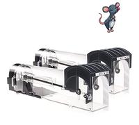 IIWEY Humane Mouse Trap, Enlarged Smart Mouse and Rodent Trap, No Kill The Mice, Pets & Children Friendly, Like a Real Mouse Home (2, Large)