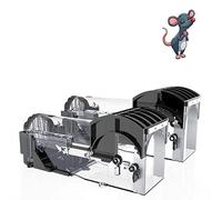 IIWEY Humane Mouse Traps, 8.9 inches Enlarged No Kill Rat Trap, Reusable Catch and Release Mice Traps, Pet and Children Friendly Mouse Trap That Work (2 Pack)