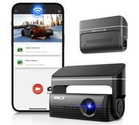 IIWEY WIFI Dash Cam Front 1080P Mini Car No-screen Hidden Dashboard Recorder with Super Night Vision, Lens 360° Rotation, App Control for Car, capacitor, G-sensor, Parking Monitor