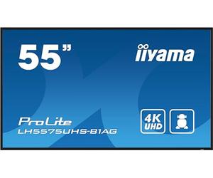 iiyama 55 3840x2160, UHD IPS panel, Haze 25%, 500cd/mý, W128844331 (Haze 25%, 500cd/mý, Landscape and Portrait, Signal FailOver, Speakers 2x 10W, Multiple Inputs)