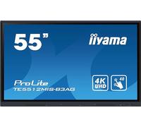 iiyama TE5512MIS-B3AG Signage Display Kiosk design 139.7 cm (55") LCD Wi-Fi 400 cd/m² 4K Ultra HD Black Touchscreen Built-in processor Android 11 18/7