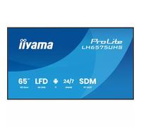 iiyama ProLite LH6575UHS-B2AG 65" 4K digital signage display with 24/7 uptime, Android OS, Signal FailOver function and an Intel® SDM slot