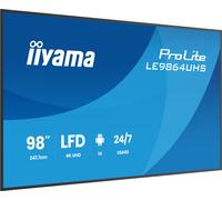 iiyama 98" 4K UHD Most powerful professional digital signage display with advanced control and connectivity options
