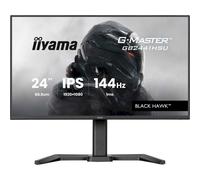 iiyama G-Master GB2441HSU-B1 24 inch 144Hz HD Gaming Display, 1ms (MPRT) IPS LCD with Adaptive Sync, HDMI/DP, HAS