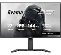 iiyama G-Master GB2741QSU-B1 27 inch 144Hz QHD Gaming Display, 1ms (MPRT) IPS LCD with Adaptive Sync & G-Sync Compatible, 2560x1440, HDMI/DP, HAS