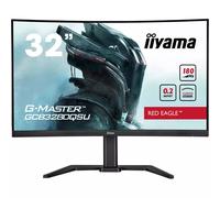 iiyama G-Master GCB3280QSU-B2 32 inch 180Hz Curved QHD Pro-Gaming Display, 0.2ms (MPRT) VA LCD with FreeSync, 2560x1440, 2 x HDMI, 1 x DisplayPort, Height Adjustable Stand