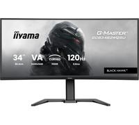 iiyama G-Master Black Hawk GCB3482WQSU-B1 Curved 1500R 34 Inch VA LED Gaming Monitor UWQHD HDMI DP USB 3.2 USB-C 0.6ms 120Hz HDR400 FreeSync Premium Height Adjustment Black