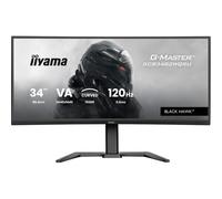 iiyama G-Master Black Hawk GCB3482WQSU-B1 Curved 1500R 34 Inch VA LED Gaming Monitor UWQHD HDMI DP USB 3.2 USB-C 0.6ms 120Hz HDR400 FreeSync Premium Height Adjustment Black