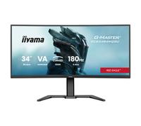 iiyama G-Master GCB3484WQSU-B1 34 inch 180Hz Curved UWQHD, 0.4ms, FreeSync Premium, 3440x1440, 2 x HDMI, 1 x DisplayPort, 2 x USB 3.2, 2 x USB-C (7.5W), Height Adjustable Stand