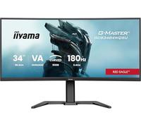 iiyama G-Master GCB3484WQSU-B1 34 inch 180Hz Curved UWQHD, 0.4ms, FreeSync Premium, 3440x1440, 2 x HDMI, 1 x DisplayPort, 2 x USB 3.2, 2 x USB-C (7.5W), Height Adjustable Stand