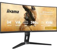 iiyama G-Master GCB3486WQSCP-B1 34 inch 240Hz Curved UWQHD, 0.4ms, FreeSync Premium, 3440x1440, 2x HDMI (2.1), 1x DP, 1x Type-C (Dock 95W PD), KVM, 2 x USB 3.2, 1 x USB-C, Height Adjustable Stand