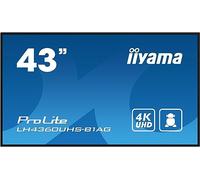 iiyama LH4360UHS-B1AG Signage Display Digital A-board 108 cm (42.5") LED Wi-Fi 500 cd/m 4K Ultra HD Black Built-in processor Android 11 24/7