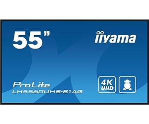 iiyama LFD 54,6 VA Panel 24/7 4K 3840x2160 16:9 3xHDMI 2xUSB 1xRJ45 LAN 1xRS-232c HPs 500cd/m² Landscape/Port 6.5ms MediaPlayer VESA 400x300 Wall Mount INCL