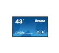 iiyama LH4365UHSB-B1 Signage Display Kiosk design 108 cm (42.5") LED Wi-Fi 800 cd/m 4K Ultra HD Black Built-in processor Android 11 24/7