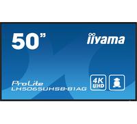 iiyama LH5065UHSB-B1AG Signage Display Digital signage flat panel 125.7 cm (49.5") LCD Wi-Fi 800 cd/m² 4K Ultra HD Black Built-in processor Android 11 24/7