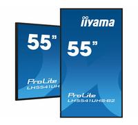 iiyama LH5541UHS-B2 Signage Display Kiosk design 138.7 cm (54.6") LCD 500 cd/m² 4K Ultra HD Black Built-in processor 18/7