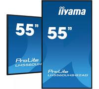 iiyama LH5560UHS-B2AG Signage Display Digital A-board 138.7 cm (54.6") LED Wi-Fi 500 cd/m 4K Ultra HD Black Built-in processor Android 11 24/7