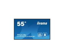 iiyama LH5565UHSB-B1 Signage Display Kiosk design 138.7 cm (54.6") LED Wi-Fi 800 cd/m 4K Ultra HD Black Built-in processor Android 11 24/7