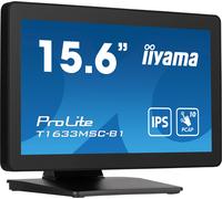 iiyama ProLite T1633MSC-B1 computer monitor 39.6 cm (15.6") 1920 x 1080 pixels Full HD LCD Touchscreen Black