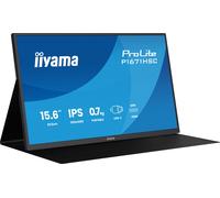 iiyama ProLite 15.6″ portable Full HD IPS monitor with USB-C, built-in speakers & leather cover