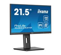 iiyama ProLite 21.5 Inch IPS 3-side borderless monitor with height-adjustable st