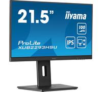 iiyama ProLite 21.5” IPS 3-side borderless monitor with USB hub, 100Hz refresh rate and height-adjustable stand