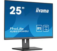 iiyama ProLite 25” 1920 x 1200 monitor featuring IPS panel and a height adjustable stand