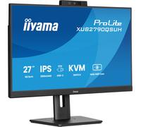 iiyama ProLite 27’’ IPS QHD monitor with a built-in Windows Hello camera and microphone, USB-C, KVM-Switch and height adjustable stand