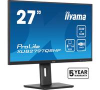 iiyama ProLite 27’’ QHD IPS technology panel with RJ45 (LAN), KVM Switch and USB-C Dock with 96W power delivery