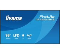 iiyama ProLite LE9864UHS-B1AG 4K UHD 98" digital signage display with advanced control and connectivity options