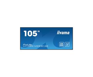 iiyama ProLite LH10551UWS-B1AG 105" Professional 5K UW display for specialized 21:9 panoramic signage in retail environments