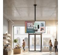 iiyama ProLite LH4360UHS-B2AG 43" Monitor + Neomounts FPMA-C340BLACK Ceiling Mount 43” iiyama display + Neomounts FPMA-C340BLACK ceiling mount: