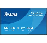 iiyama ProLite LH5575UHS-B2AG 55" 4K digital signage display with 24/7 uptime, Android OS, Signal FailOver function and an Intel® SDM slot