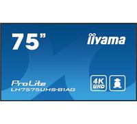 iiyama 75" 4K UHD Professional Digital Signage 24/7 display featu