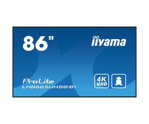 iiyama ProLite LH8665UHSB-B1 Experience vibrant visuals with the 86'' 4K display.