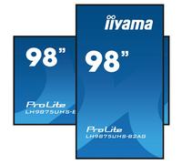 iiyama ProLite LH9875UHS-B2AG XL digital signage display with dual orientation, 4K visuals, and continuous operation - for maximum impact.