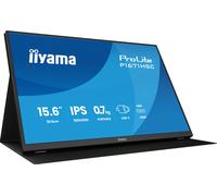 iiyama ProLite P1671HSC-B1 16" Full HD IPS monitor with USB-C dock, integrated speakers, and leather cover