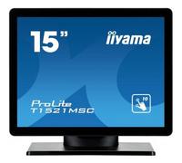 iiyama ProLite T1521MSC-B1 computer monitor 38.1 cm (15") 1024 x 768 pixels LED Touchscreen Tabletop Black