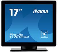 iiyama ProLite T1721MSC-B2 computer monitor 43.2 cm (17") 1280 x 1024 pixels SXGA LED Touchscreen Tabletop Black