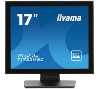 iiyama ProLite T1732MSC-B1S 17" PC monitor with touchscreen capabilities and tilt options, perfect for all office tasks.