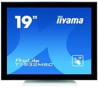 iiyama ProLite T1932MSC-W5AG computer monitor 48.3 cm (19") 1280 x 1024 pixels LED Touchscreen Multi-user Black, White