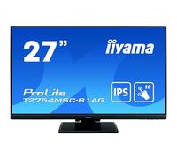 iiyama ProLite T2754MSC-B1AG 68.6 cm (27 Inches) IPS LED Monitor Full HD 10-Point Multi-Touch Capacitive (VGA, HDMI, USB 3.0) AntiGlare Coating, Height Adjustment, Black