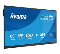 iiyama ProLite TE6512MIS-B4AG 65'' 4K UHD interactive touch screen with PureTouch-IR, Android 14 & USB-C Power Delivery.