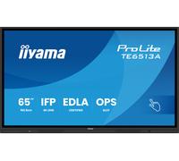 iiyama Prolite TE6513A-B1AG 163.9 cm 64.5 Inch IPS LED Large Format Display 4K UHD 40 Touch Points PureTouch-IR HDMI DP USB-C USB 3.2 RS-232c RJ45 HDMI-Out 7H OPS WiFi Android 14 OS iiControl NFC