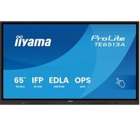 iiyama Prolite TE6513A-B3AG 163.9 cm 65 Inch IPS LED Interactive Display 4K UHD 40 Touch Points PureTouch-IR HDMI DP USB-C DP Alt USB 2.0/3.2 RJ45 WiFi OPS Android 14 Google EDLA PIR NFC AntiGlare 7H