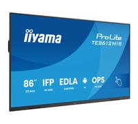 iiyama ProLite TE8612MIS-B4AG 86'' 4K UHD interactive touch screen with PureTouch-IR, Android 14 & USB-C Power Delivery.