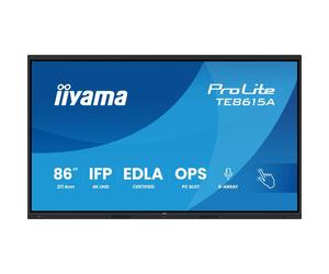 iiyama ProLite TE8615A-B1AG 86" 4K UHD Interactive Display, Google EDLA Certified, designed for seamless collaboration and hybrid teaching.