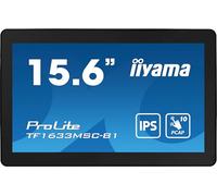 iiyama Prolite TF1633MSC-B1 39.5 cm 15.6 Inch IPS LED Monitor Full HD Open Fram 10 Point Multitouch Capacitive HDMI DisplayPort USB 2.0 IP54 Black